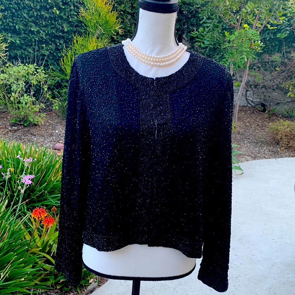 Beaded Evening Jacket - image 1